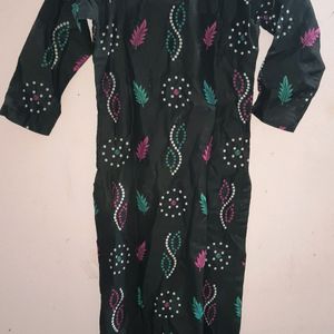 Black Kurti Set For Women