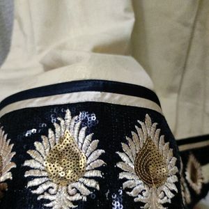 Vintage Brown And Black Kurta