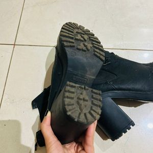 H&M Black Leather Boots