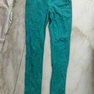 Green Jeans And Silver Jean