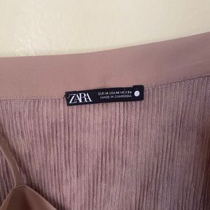 Zara Brown Taupe Slip Dress