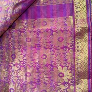 2 Times Used Saree With Stitched Blouse