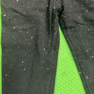 Black Glitter Jeggings 1-4 Years