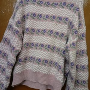 Lavender Oversized Pullover