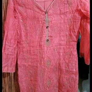 Chickenkari Embroidery Kurti