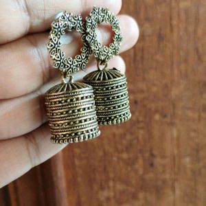 Oxidised Jhumka