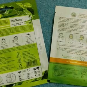 MamaEarth And Maskking Face Sheet Masks