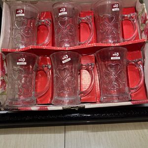 Glass Cups Set Of 6cups Affordable Rate