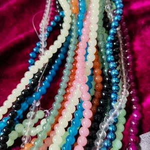 10 Glass Beads String