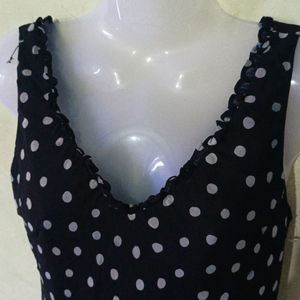 BLACK DOTTED DRESS