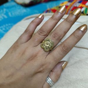 Pure Brass Vintage Dokra Ring