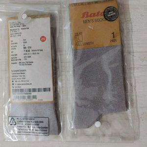 The Bata New Socks Combo-2 Formal Wear(Light Grey)