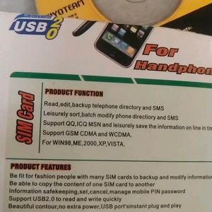 Usb Sim Card Reader And Writer