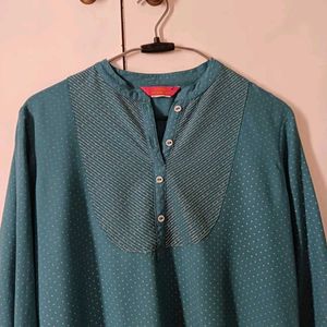 Blue Decent Short Kurti