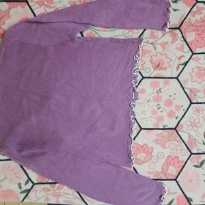 Cute Lavender 🪻 Top| Crop Top|Korean |Pinterest