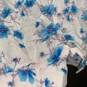 Floral Korean Style Tops For Girls Womens