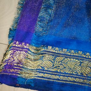 Blue Pure Kanchi Pattu Saree 💙