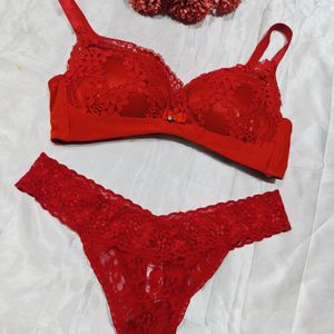 ♥️ Imported Sexy Hot 🔥 Bra Thong Set For Bride