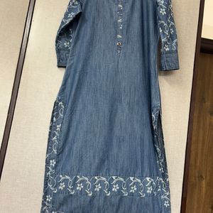 Denim Kurta