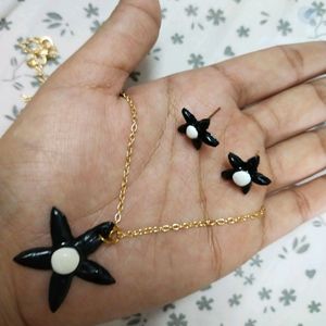 Black Flower Set