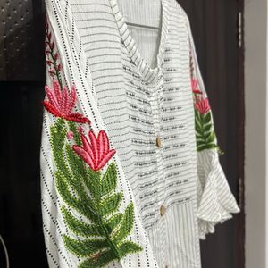 White Embroidery Sleeves