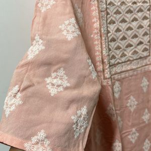 Coral Butter Pink Kurtha