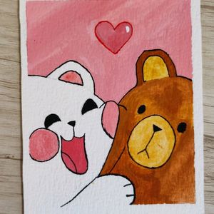 cute bears painting