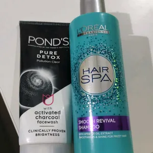 Loreal Paris Hair Spa Shampoo With Ponds Facewash