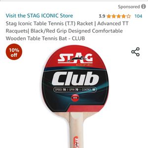 STAG ICONIC Club Table Tennis Rackets