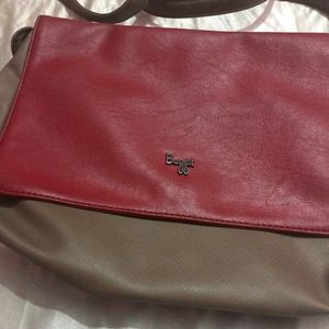 Baggit Maroon Tan Stylish Sling Bag