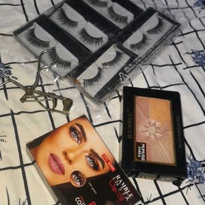 5 Eyelashes With Free Tools And blusher