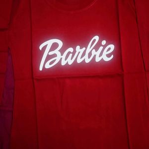 Barbie Print T-shirt For Girls