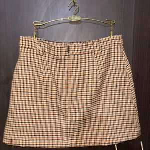 Checked Mini Skirt