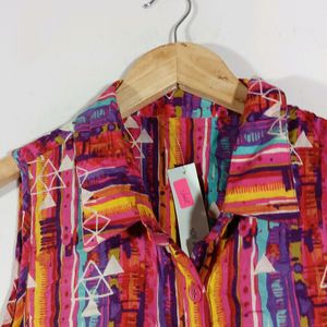 Multicolor Printed Casual Shirt (Women)