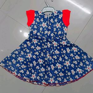 Sale😍Sale😍Sale😍Printed Girls Cotton Frock