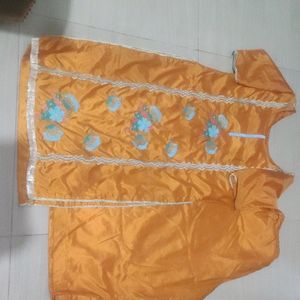 Kurta Plazzo Rediment With Piping