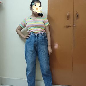 Mom Fit Blue Jeans