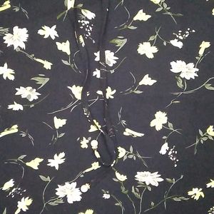 🔴black floral Top For Women