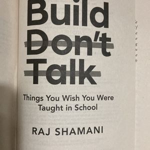 build dont talk - self help book