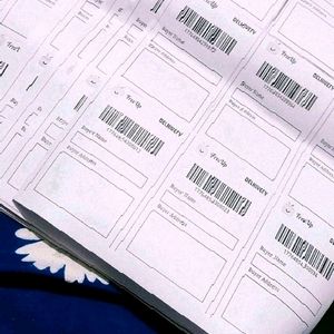 100 Shipping Labels B&W