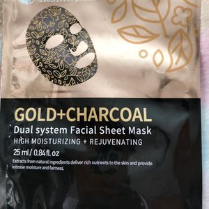 Mirabelle Gold+Charcoal Dual System Sheet Mask