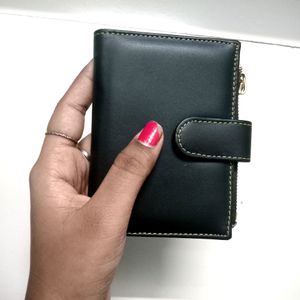 Casual Black Artificial Leather Wallet