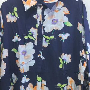 Trendyzone's Floral Oversized Shirt