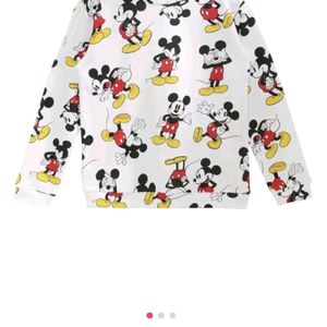 Mickey Mouse Print Sweatshirt..