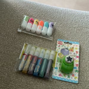 Highlighters Glitter And Stamp For Kids