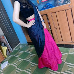 Sale 💰 Premium Fabric Ready To Wear Saree/Lahenga