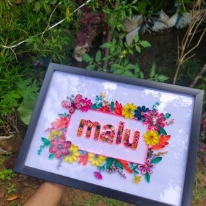 Quilling Art Name