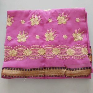 Beautiful Pink Saree