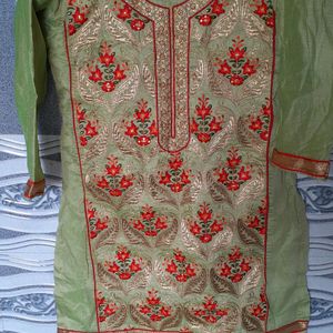 Embroidered Suit Salwar With Dupatta