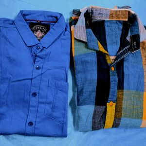 Men's Cotton Casual Shirts Combo of 2